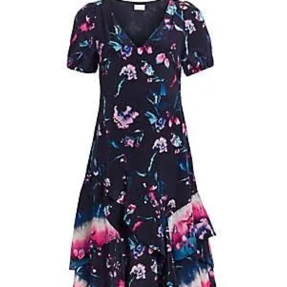 SILK TANYA TAYLOR ESTRELLA DRESS SIZE 4 - Picture 6 of 16